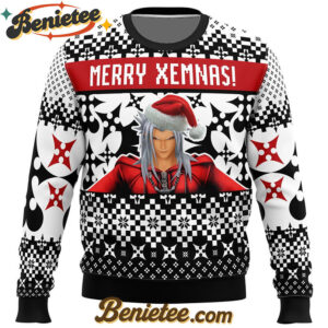Merry Xemnas Kingdom Hearts Ugly Christmas Sweater