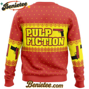 Merry Xmas Again Pulp Fiction Ugly Christmas Sweater