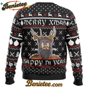 Merry Xmas Happy Ni Year Monty Python Ugly Christmas Sweater