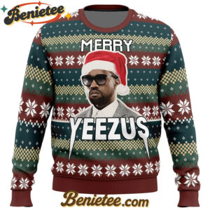 Merry Yeezus Kanye West Ugly Christmas Sweater