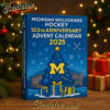 Michigan Wolverines Hockey 103rd Anniversary Advent Calendar 2025, Christmas Countdown Advent Calendar Gift Box with 24 Acrylic Ornaments