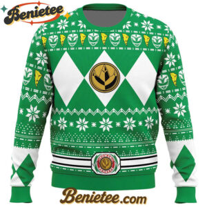 Mighty Morphin Green Ranger Power Rangers Ugly Christmas Sweater