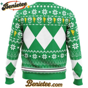 Mighty Morphin Green Ranger Power Rangers Ugly Christmas Sweater
