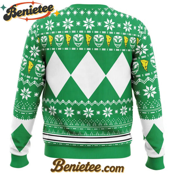 Mighty Morphin Green Ranger Power Rangers Ugly Christmas Sweater