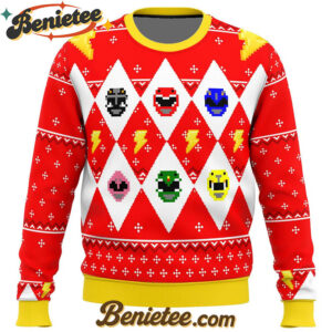 Mighty Morphin Power Rangers Ugly Christmas Sweater