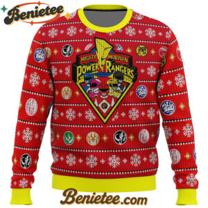Mighty Morphin Power Rangers Ugly Christmas Sweater