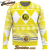 Mighty Morphin Yellow Ranger Power Rangers Ugly Christmas Sweater