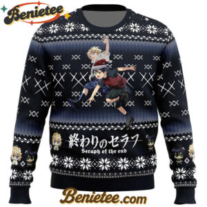 Mikaela X Yuuichirou Seraph of the End Ugly Christmas Sweater