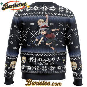Mikaela X Yuuichirou Seraph of the End Ugly Christmas Sweater