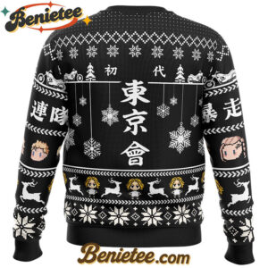 Mikey x Takemichi Christmas Ride Tokyo Revengers Ugly Christmas Sweater