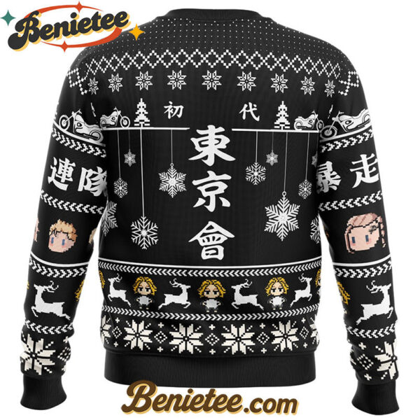Mikey x Takemichi Christmas Ride Tokyo Revengers Ugly Christmas Sweater