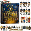 Milwaukee Brewers Advent Calendar 2025, Christmas Countdown Advent Calendar Gift Box with 24 Acrylic Ornaments