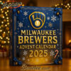 Milwaukee Brewers Advent Calendar 2025, Christmas Countdown Advent Calendar Gift Box with 24 Acrylic Ornaments