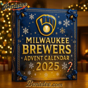 Milwaukee Brewers Advent Calendar 2025, Christmas Countdown Advent Calendar Gift Box with 24 Acrylic Ornaments