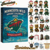 Minnesota Wild 2025 Advent Calendar, Christmas Countdown Advent Calendar Gift Box with 24 Acrylic Ornaments