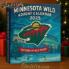 Minnesota Wild Advent Calendar, Christmas Countdown Advent Calendar Gift Box with 24 Acrylic Ornaments