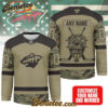 Minnesota Wild - Premium NHL Camo Army Hockey Jersey