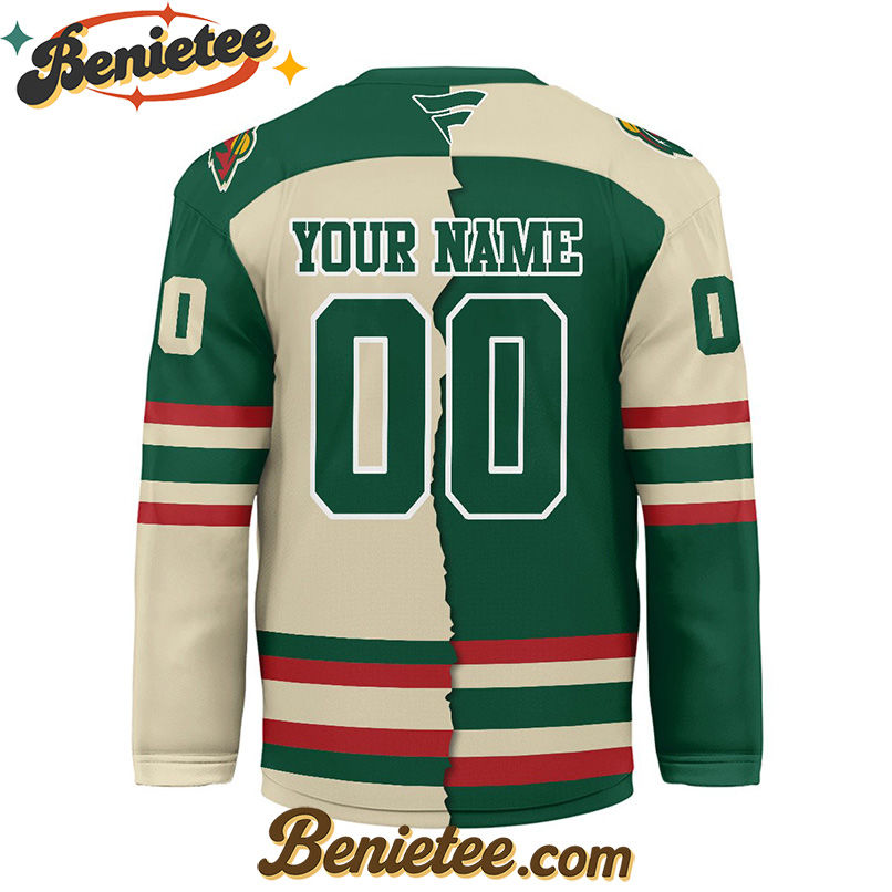 Minnesota Wild - Premium NHL Personalized Split Color Hockey Jersey