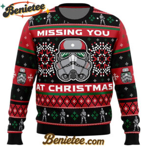 Missing You At Christmas Stormtrooper Star Wars Ugly Christmas Sweater
