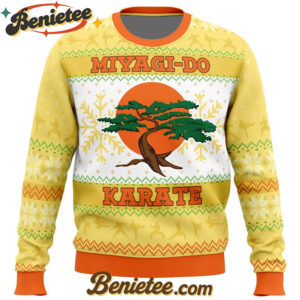Miyagi-Do Faux Cobra Kai Ugly Christmas Sweater