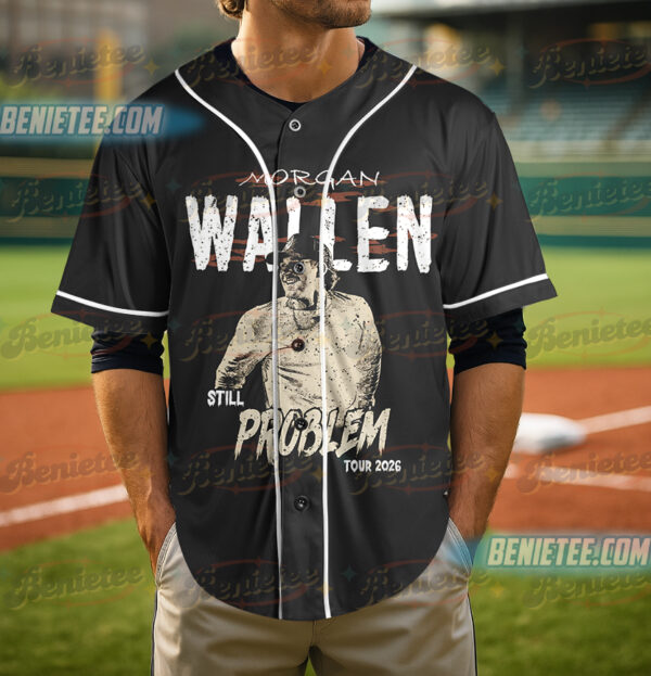 Morgan Wallen Still The Problem Tour 2026 Baseball Jersey, Morgan Wallen Country Music Baseball Jersey