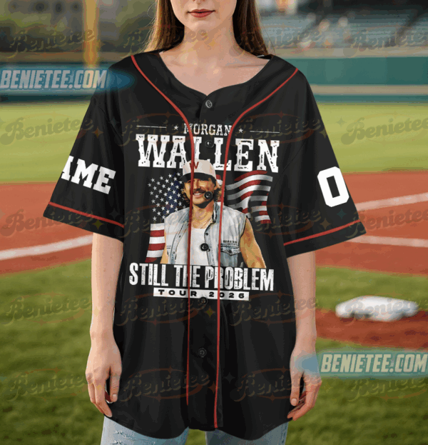 Custom Morgan Wallen Still The Problem Tour 2026 Baseball Jersey, Morgan Wallen Country Music Baseball Jersey