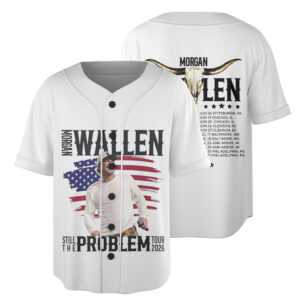 Morgan Wallen Still The Problem Tour 2026 Baseball Jersey, Morgan Wallen Country Music Baseball Jersey