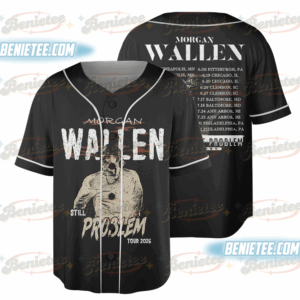 Morgan Wallen Still The Problem Tour 2026 Baseball Jersey, Morgan Wallen Country Music Baseball Jersey