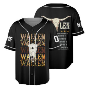 Personalized Morgan Wallen Still The Problem Tour 2026 Baseball Jersey, Morgan Wallen Country Music Baseball Jersey
