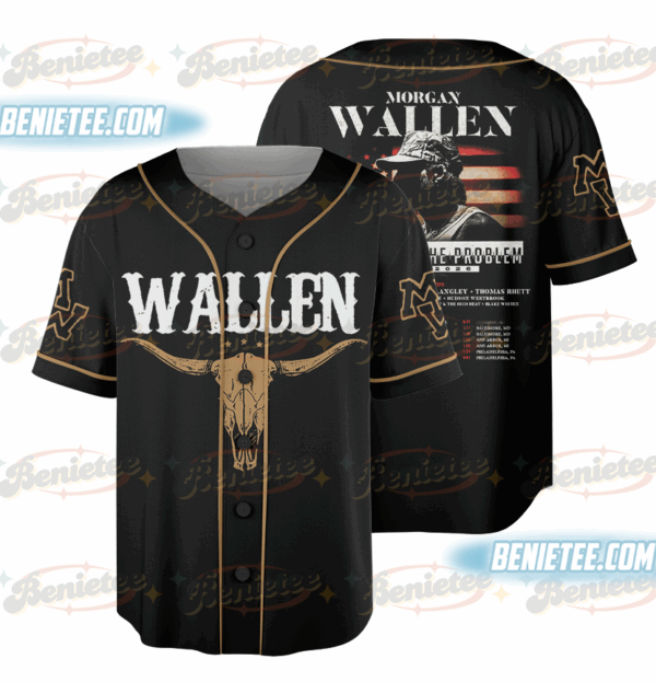 Morgan Wallen Still The Problem Tour 2026 Baseball Jersey, Morgan Wallen Country Music Baseball Jersey