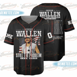 Custom Morgan Wallen Still The Problem Tour 2026 Baseball Jersey, Morgan Wallen Country Music Baseball Jersey