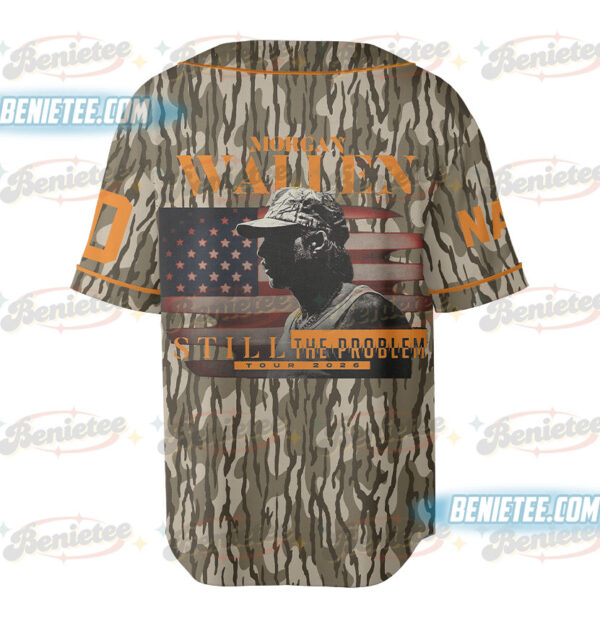 Tennessee Volunteers Morgan Wallen Camo Baseball Jersey