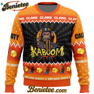 Monkey Bomb Call of Duty Ugly Christmas Sweater