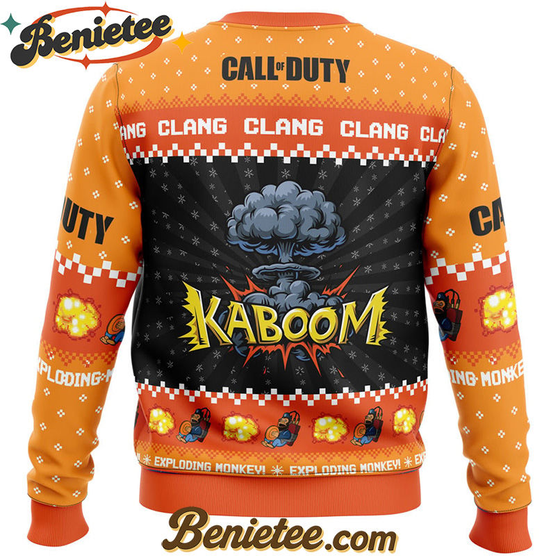 Monkey Bomb Call of Duty Ugly Christmas Sweater