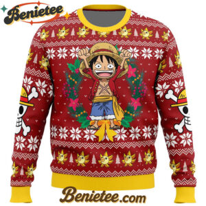 Monkey D Luffy Christmas One Piece Ugly Christmas Sweater