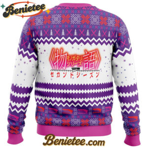 Monogatari Girls Bakemonogatari Ugly Christmas Sweater