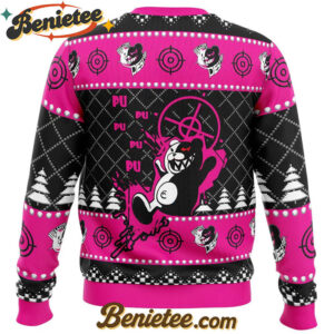 Monokuma Despair Danganronpa Ugly Christmas Sweater