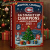 Montreal Canadiens Advent Calendar, Christmas Countdown Advent Calendar Gift Box with 24 Acrylic Ornaments
