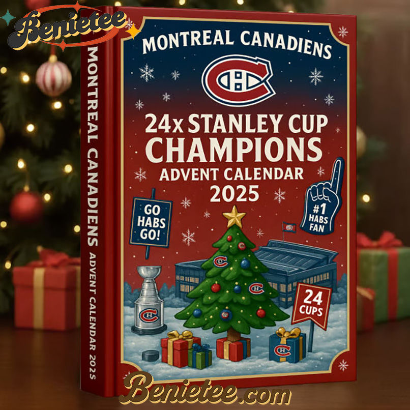 Montreal Canadiens Advent Calendar 2025, Christmas Countdown Advent Calendar Gift Box with 24 Acrylic Ornaments