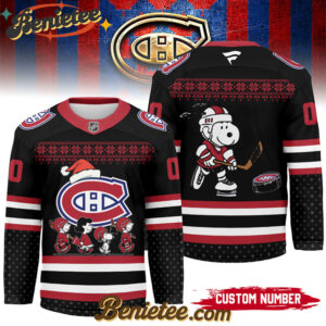 Montreal Canadiens - Premium NHL Peanuts Snoopy Hockey Jersey Ver 2