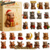Moo Deng Advent Calendar 2025, Christmas Countdown Advent Calendar Gift Box with 24 Acrylic Ornaments
