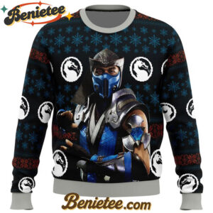 Mortal Kombat Sub Zero Ugly Christmas Sweater