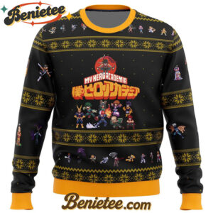 My Hero Academia Boku No Sprites Ugly Christmas Sweater