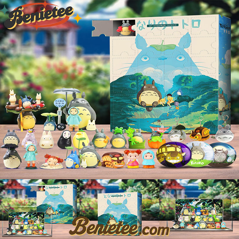 My Neighbor Totoro Advent Calendar 2025, Christmas Countdown Advent Calendar Gift Box with 24 Acrylic Ornaments