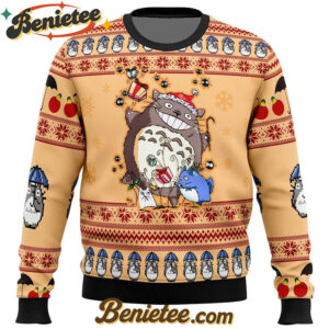 My Neighbor Totoro alt Ugly Christmas Sweater