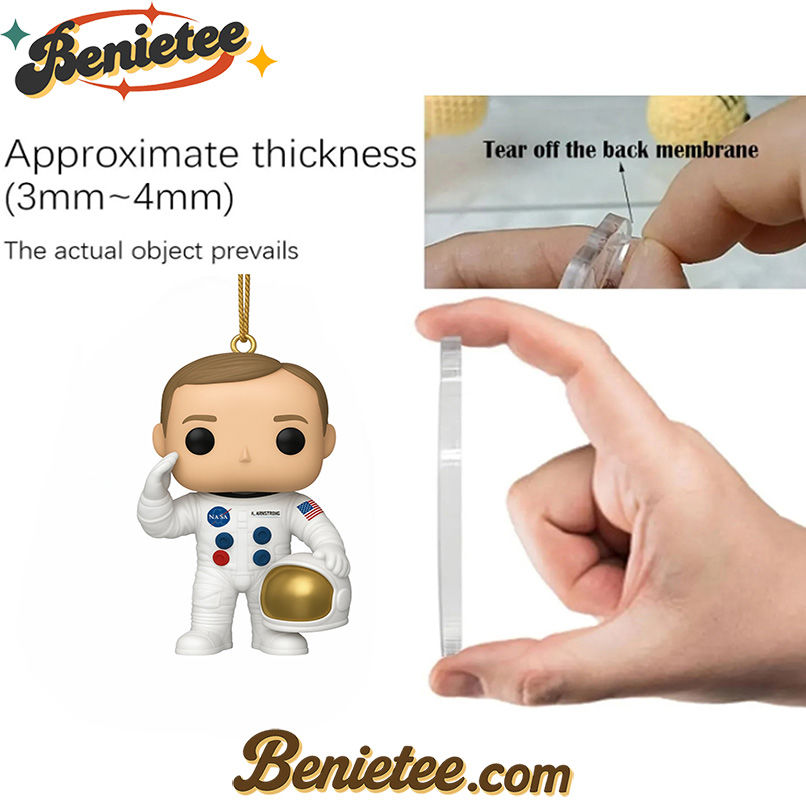 NASA 67th Anniversary 2025 Advent Calendar, Christmas Countdown Advent Calendar Gift Box with 24 Acrylic Ornaments