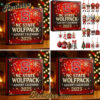 NC State Wolfpack Advent Calendar 2025, Christmas Countdown Advent Calendar Gift Box with 24 Acrylic Ornaments