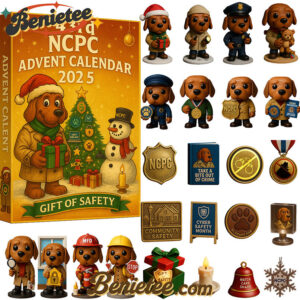 NCPC 43th Anniversary Advent Calendar 2025, Christmas Countdown Advent Calendar Gift Box with 24 Acrylic Ornaments