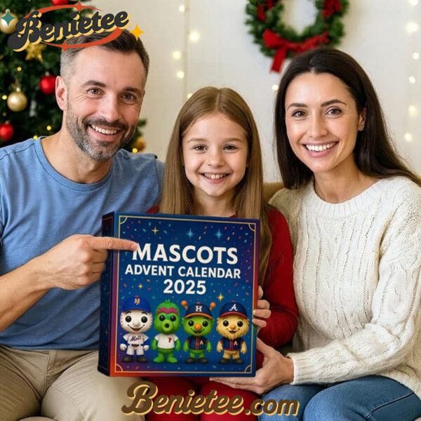 NEW MLB Mascot Advent Calendar Toys Christmas Gift, Christmas Idea, Christmas Countdown Advent Calendar Gift Box with 24 Acrylic Ornaments