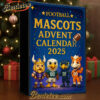 NFL Mascots Advent Calendar 2025 Christmas Gift, Christmas Idea, Christmas Countdown Advent Calendar Gift Box with 24 Acrylic Ornaments
